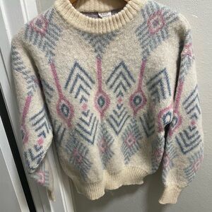 Vtg Alafoss Icewool Pure Wool Sweater Womens S Made In Iceland Pull Over